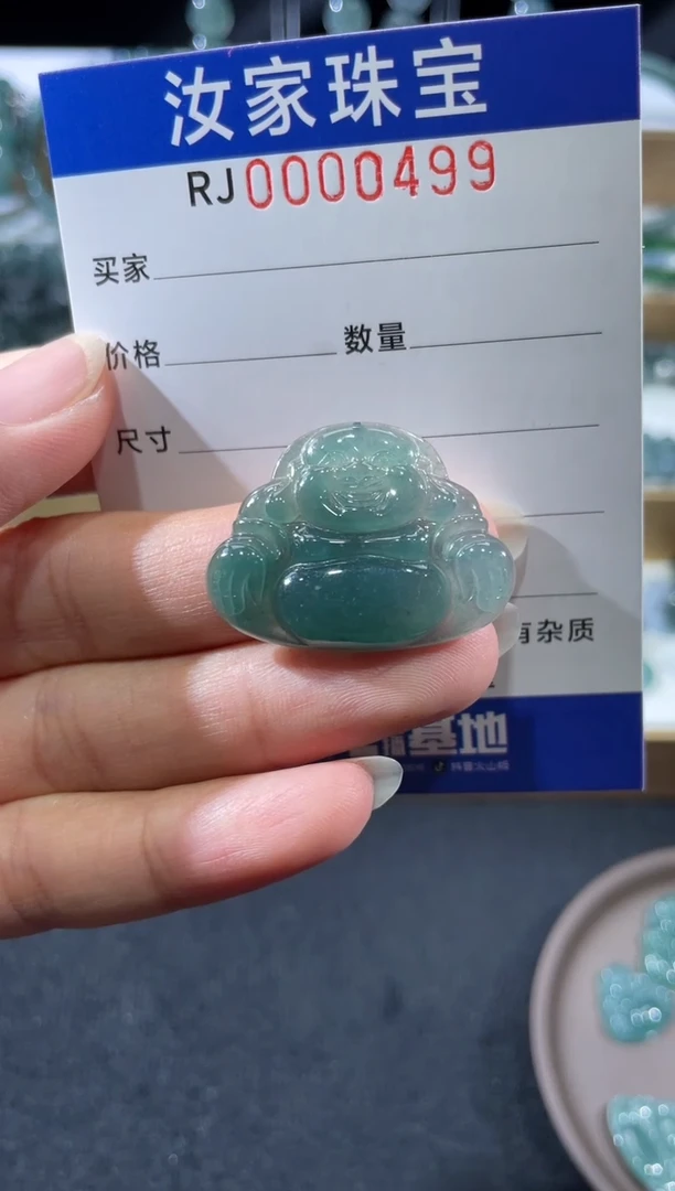 未镶嵌挂件翡翠0499