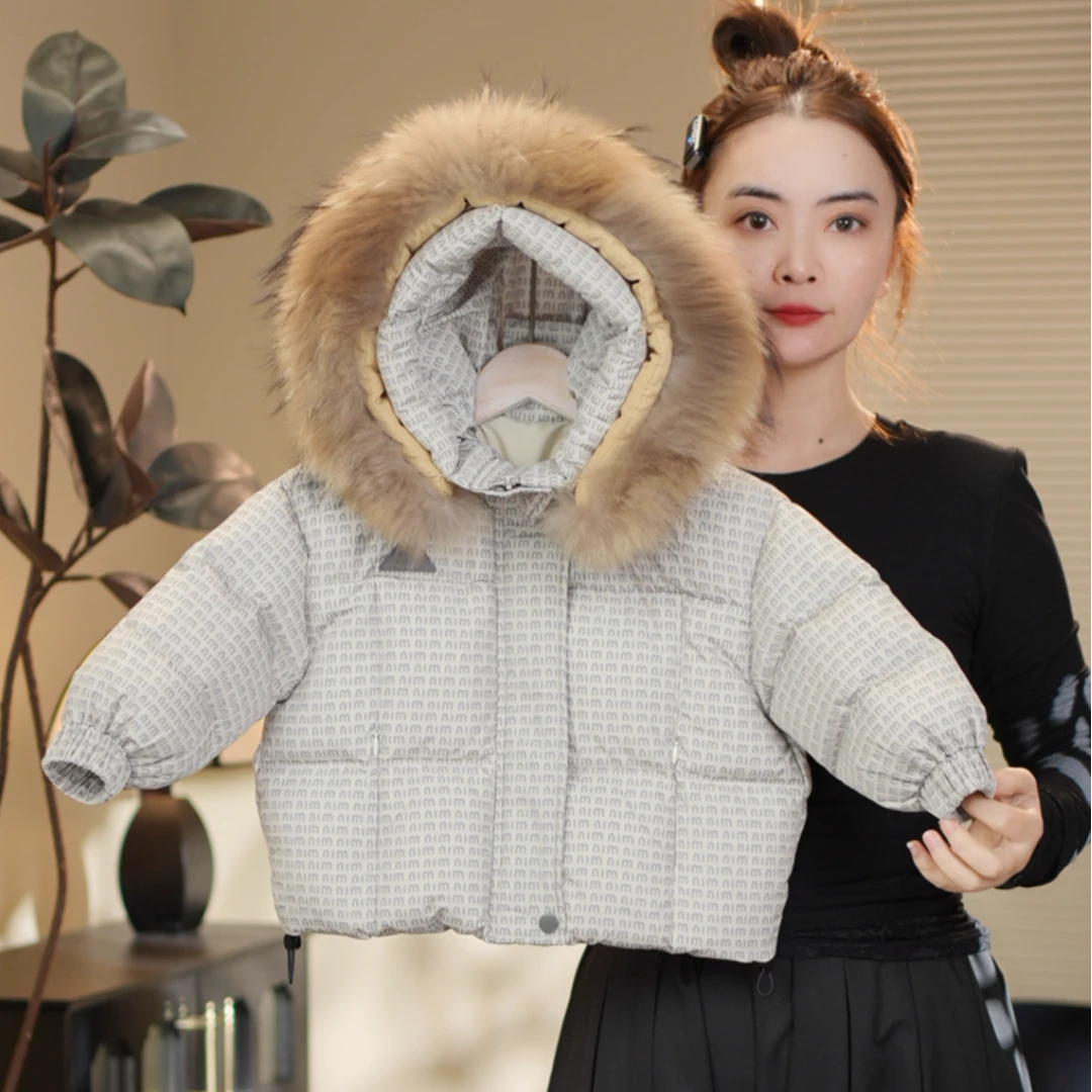 现货【追风日记】三防安心绒羽绒服满印字母冬季外套男女童58521