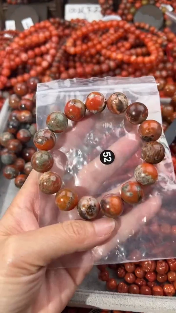 南红玛瑙手串未镶嵌14+