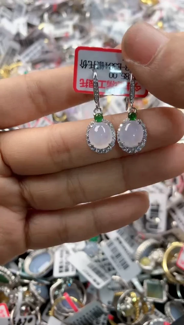 银S925镶嵌戒指翡翠444     7