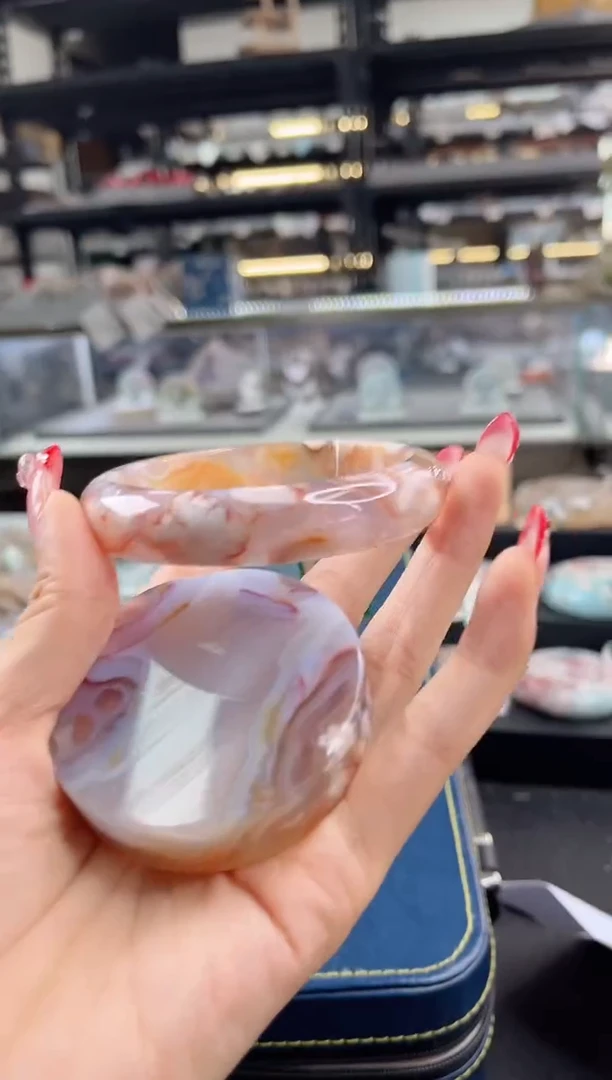 未镶嵌手镯石英质玉瑾圈口（赠品镯心）