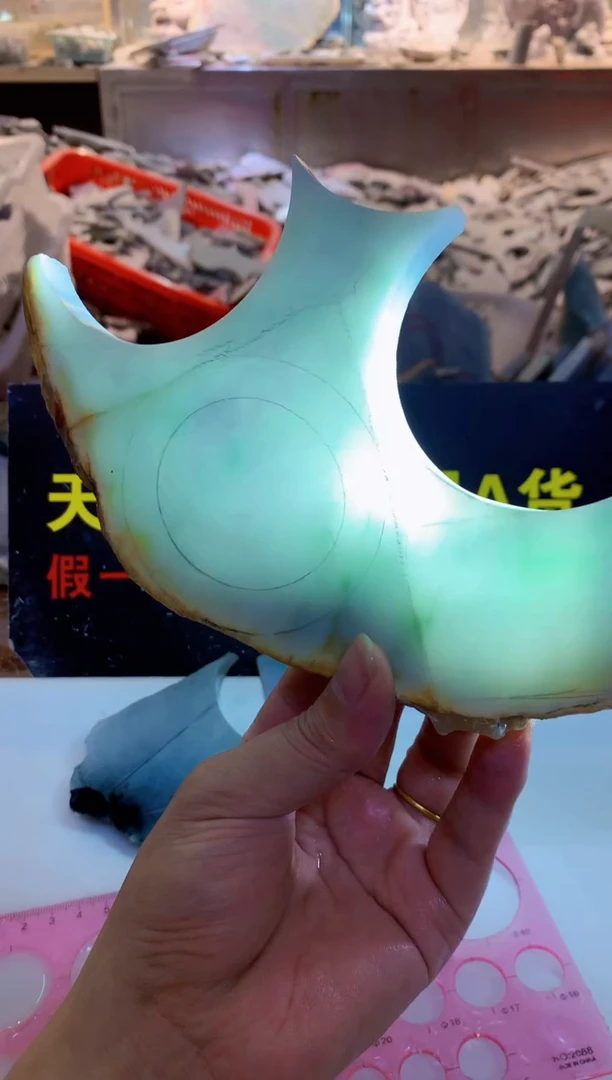 裸石翡翠0朱0翡翠珠宝947