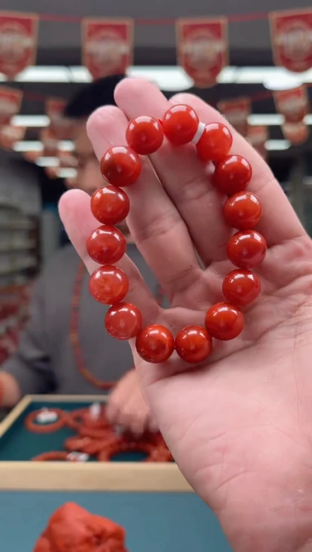 【闪购商品】南红玛瑙A33未镶嵌13mm瓦西单圈-多样性发一件