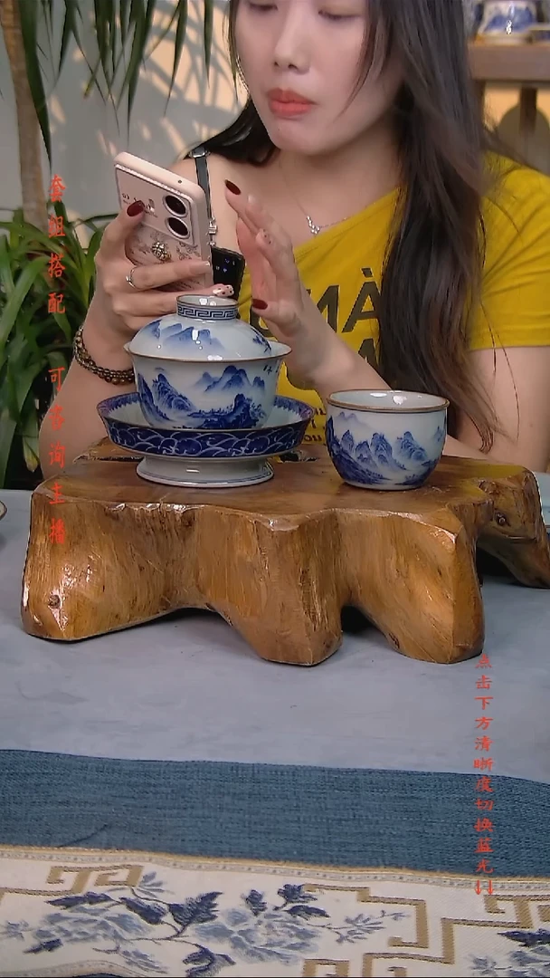 简装家用款2件套 老陶泥开片纹陶瓷茶具