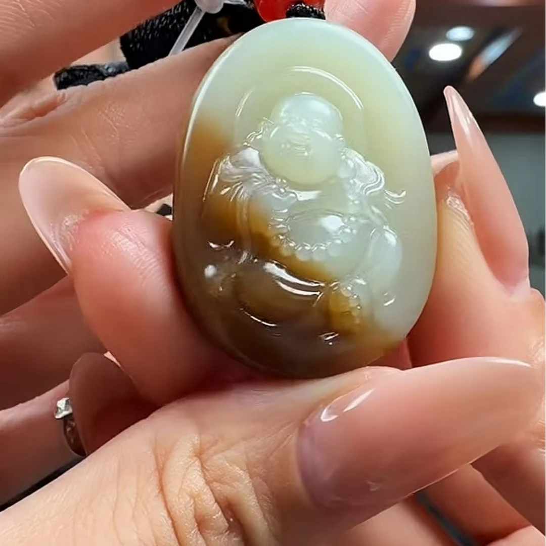 正宗天然和田玉吊坠