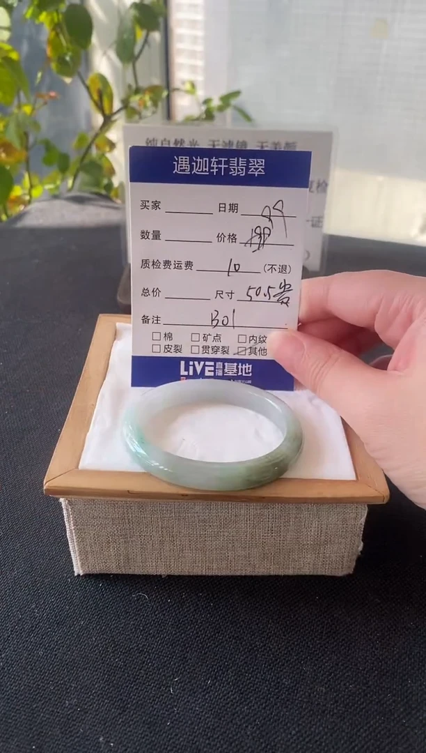 未镶嵌手镯翡翠51贵妃 B01编码