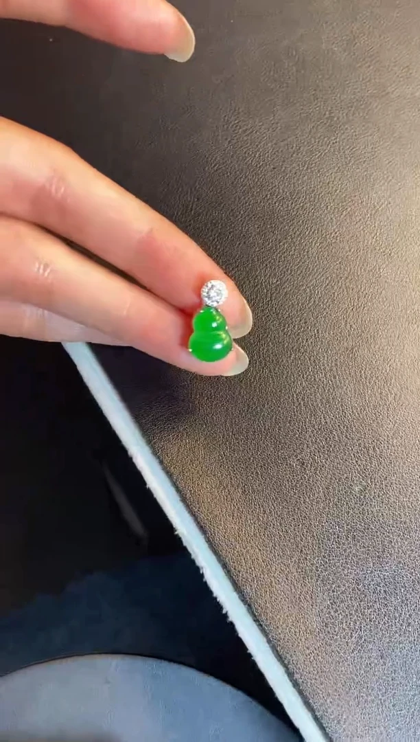 吊坠(不含链)银S925镶嵌翡翠1