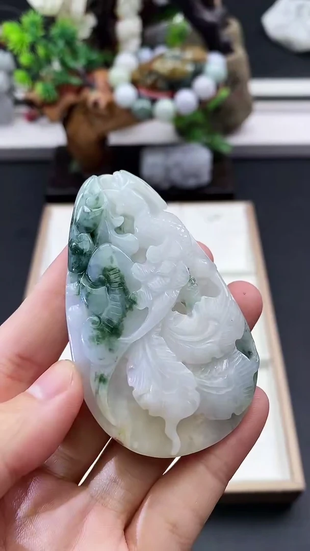 颈饰未镶嵌翡翠天然缅甸A货翡翠