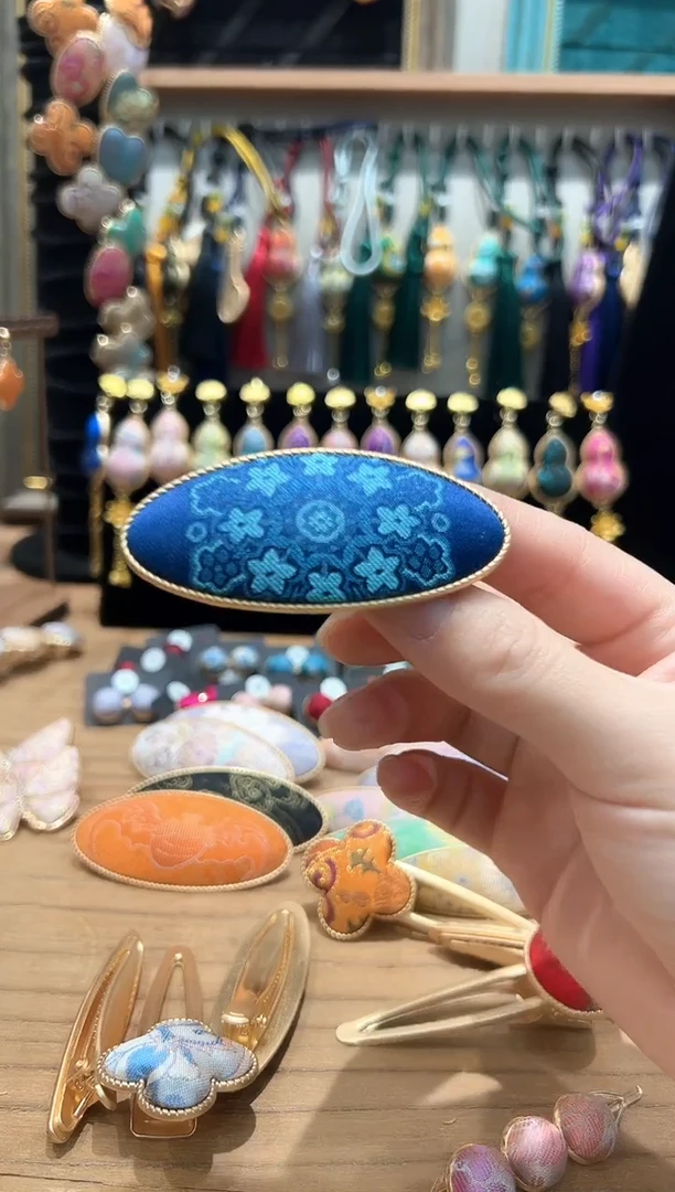 【闪购商品】【孤品车3.6】苏锦弹簧夹孤品椭圆