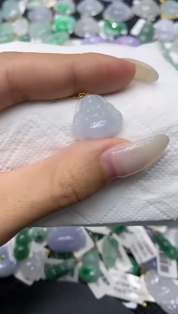 颈饰18K金镶嵌翡翠11111111111