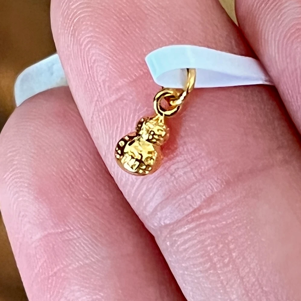 非遗好物分享【歪歪】（素金）葫芦配件*18K镶嵌N9545