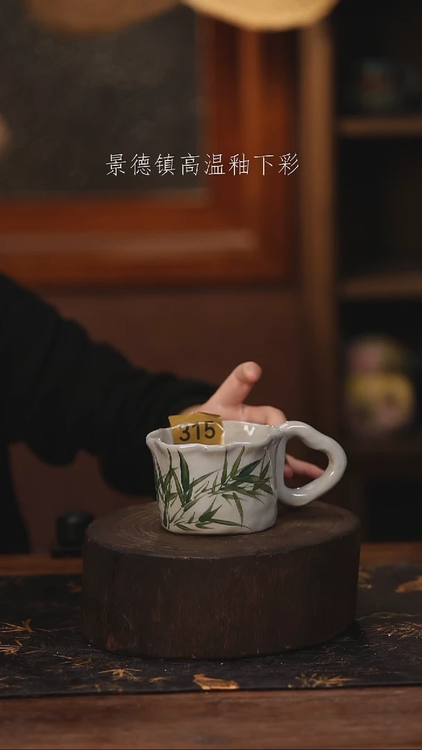 陶瓷景德镇高温釉下手绘陶瓷@L315@