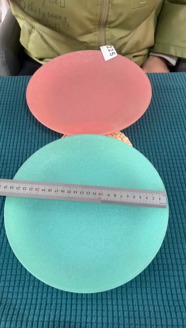 进口食品级钢化玻璃225号24*24cm2个