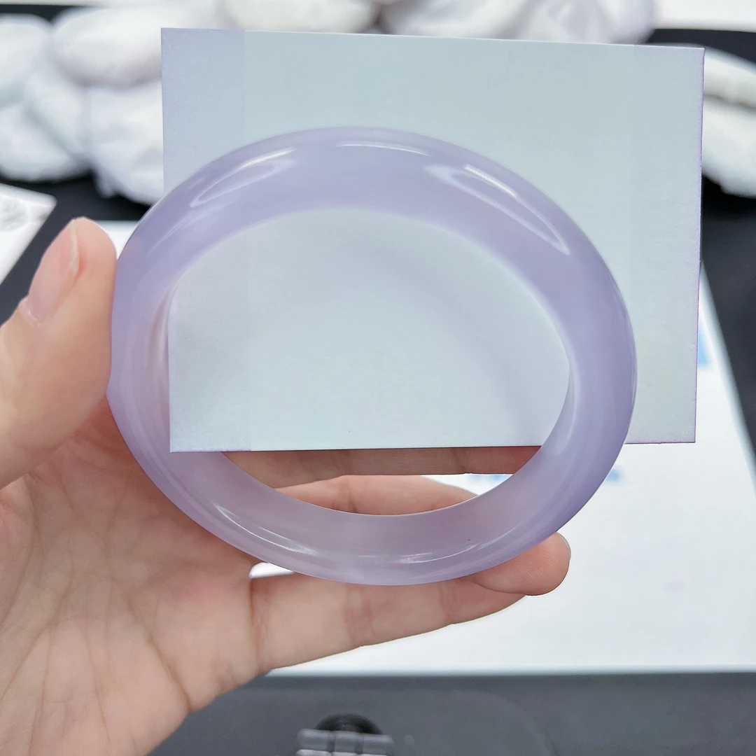 手镯【高货冰冰紫】高贵优雅 60圈口