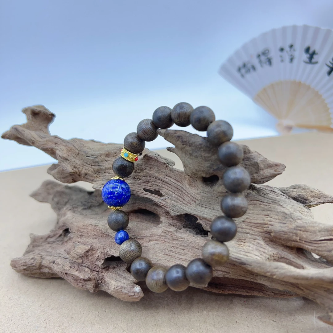 文莱黑奇楠8mm单圈手串