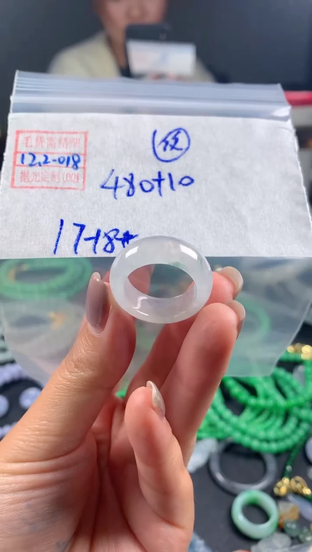 未镶嵌定制翡翠翡翠490元17#毛货需精细抛光018瑕疵