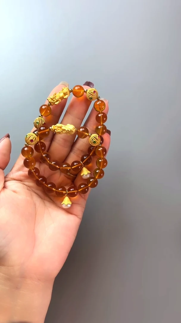 【闪购商品】琥珀手串未镶嵌琥珀手串-多样性发货发其一
