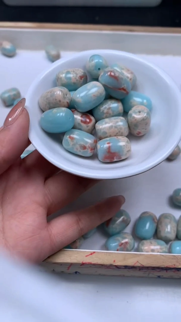 未镶嵌散珠玛瑙/玉髓E232 寿山 石 大枣珠13*16mm2个5.8元