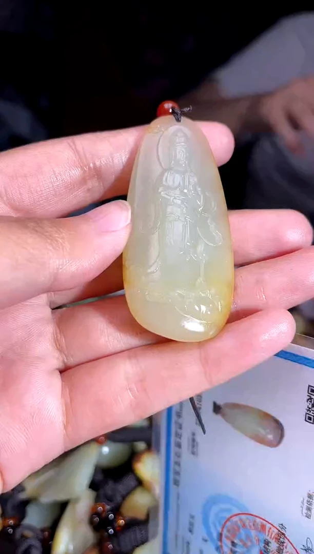 和田玉未镶嵌挂件1