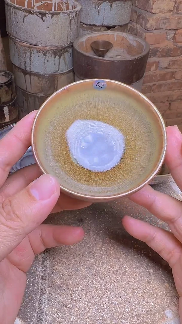 茶盏镜*52柴烧建盏主人杯