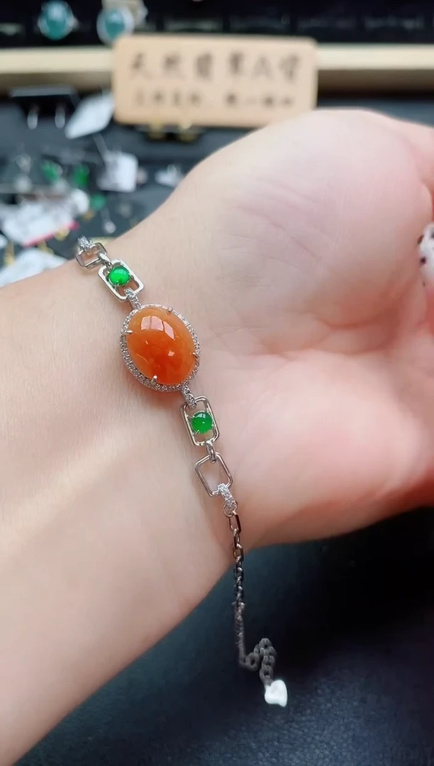 银S925镶嵌戒指翡翠1
