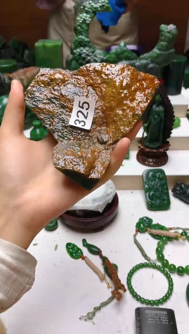 未镶嵌和田玉珠宝半成品1