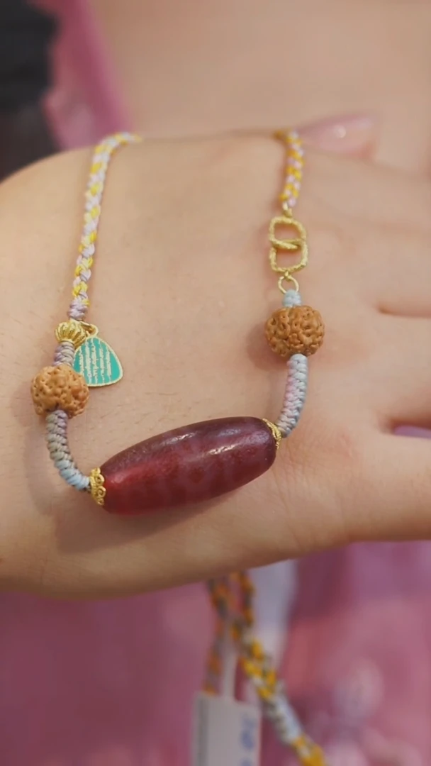 玛瑙/玉髓项链未镶嵌多样性发其一 帽帽