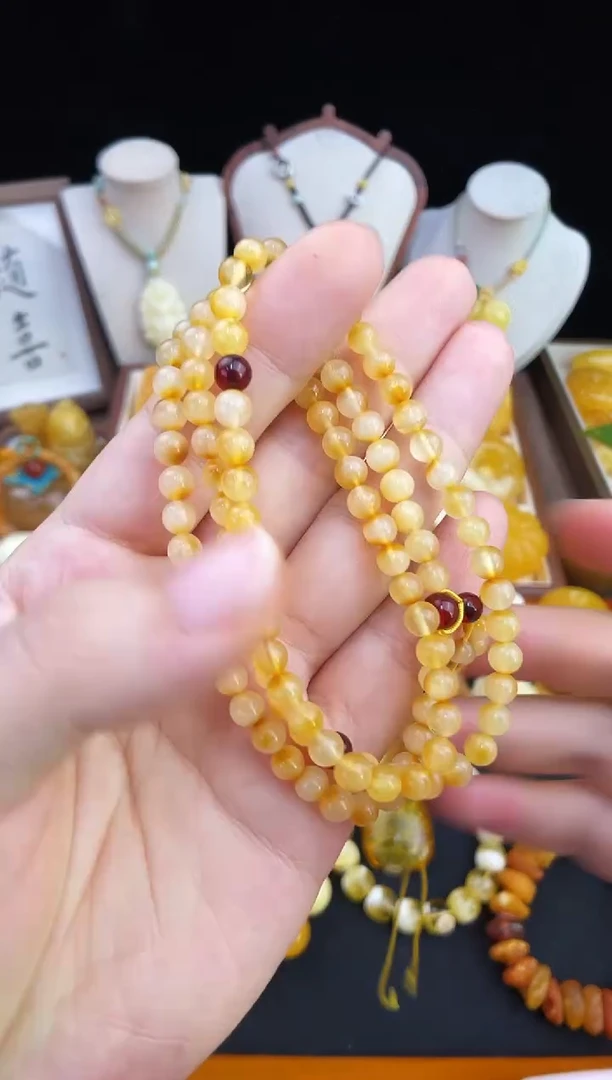 琥珀未镶嵌珠宝奇石柒月