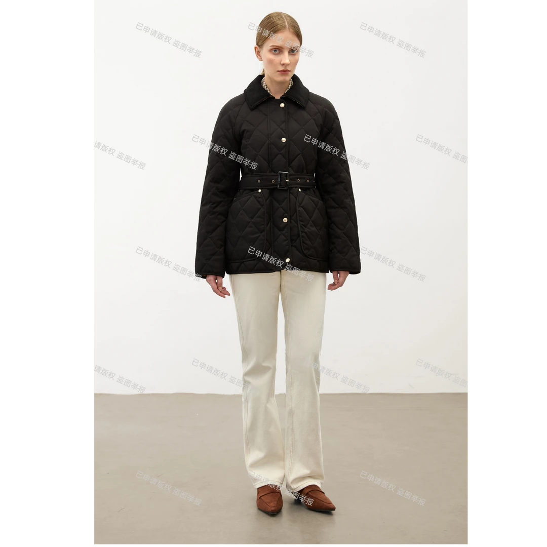 【4001】（黄金战袍）2025全新收腰中长款鹅绒服