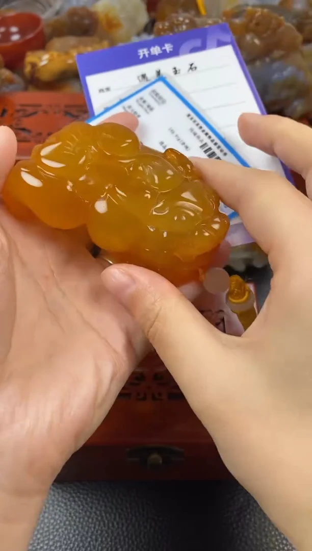 玛瑙/玉髓手把未镶嵌亮*源1