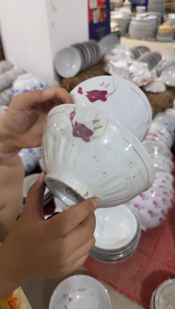 摆件一大一小碗16厘米微瑕请慎拍