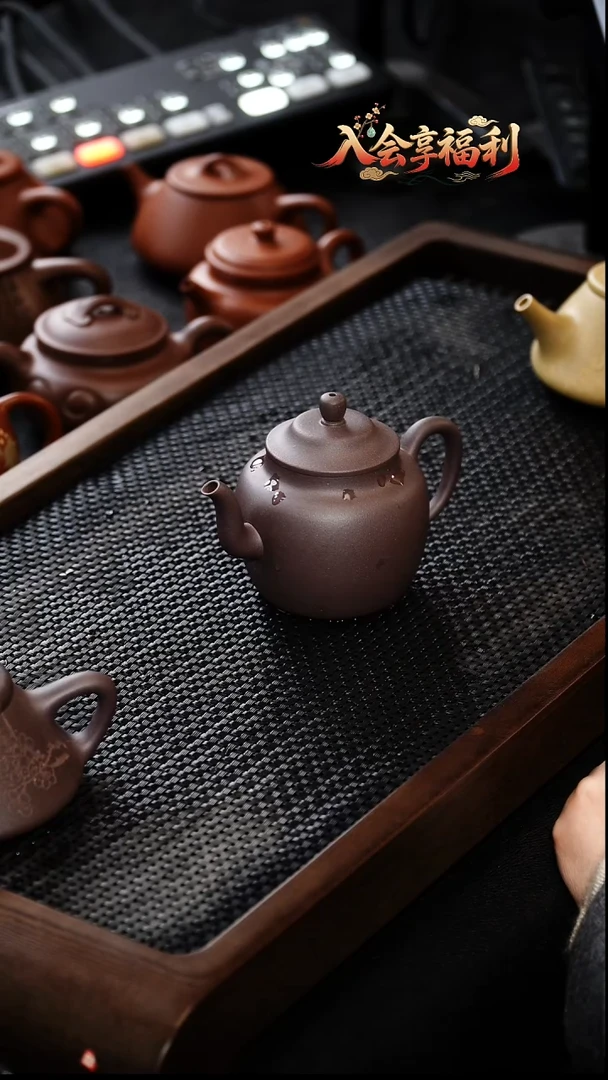 茶壶紫砂笠帽宫灯黑墩头200