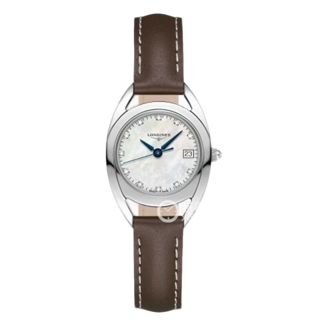 99新 Longines/浪琴 全套优雅女表/26mm石英机芯经典白盘贝母钻刻