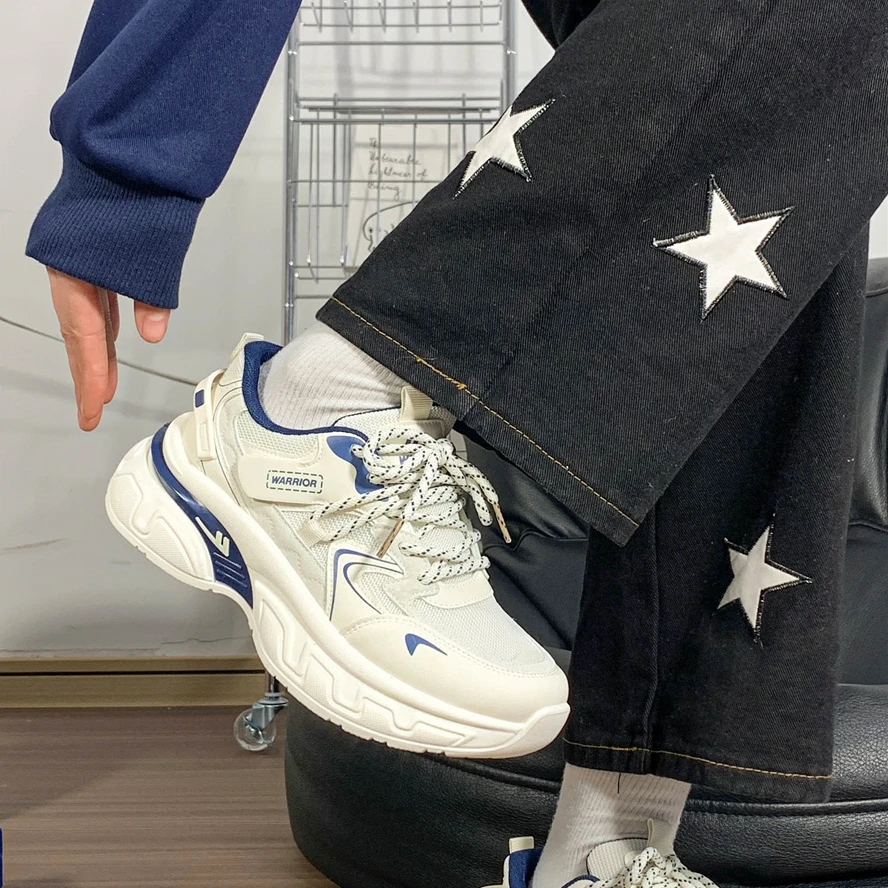 Warrior/回力女鞋新款厚底老爹鞋子女百搭休闲原创小众轻便运动鞋