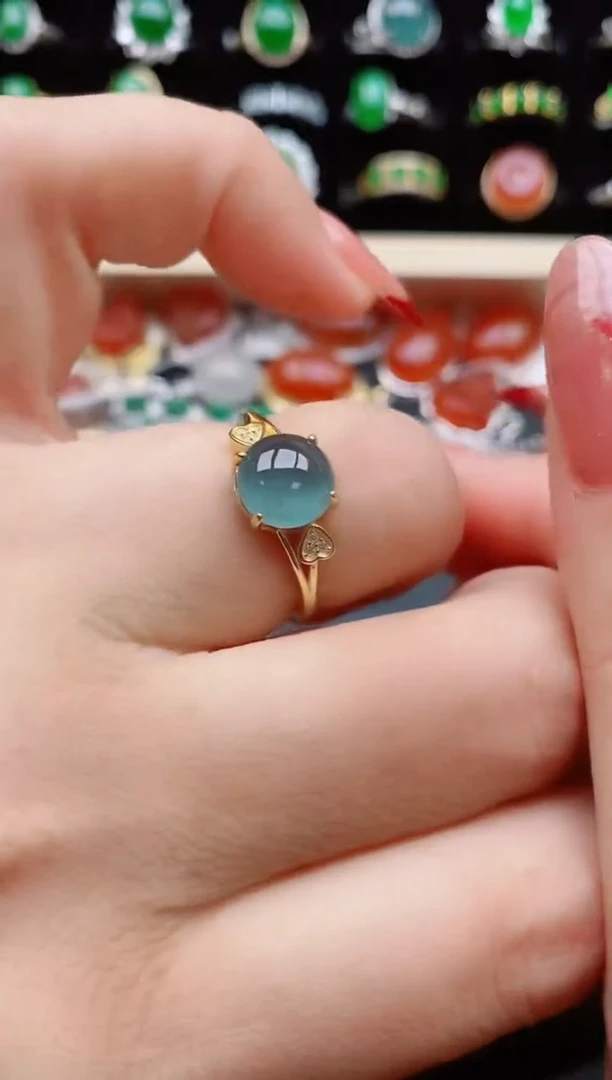 【闪购商品】翡翠戒指银S925镶嵌321321