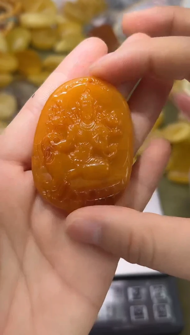 裸石琥珀未镶嵌琥珀蜜蜡吊坠