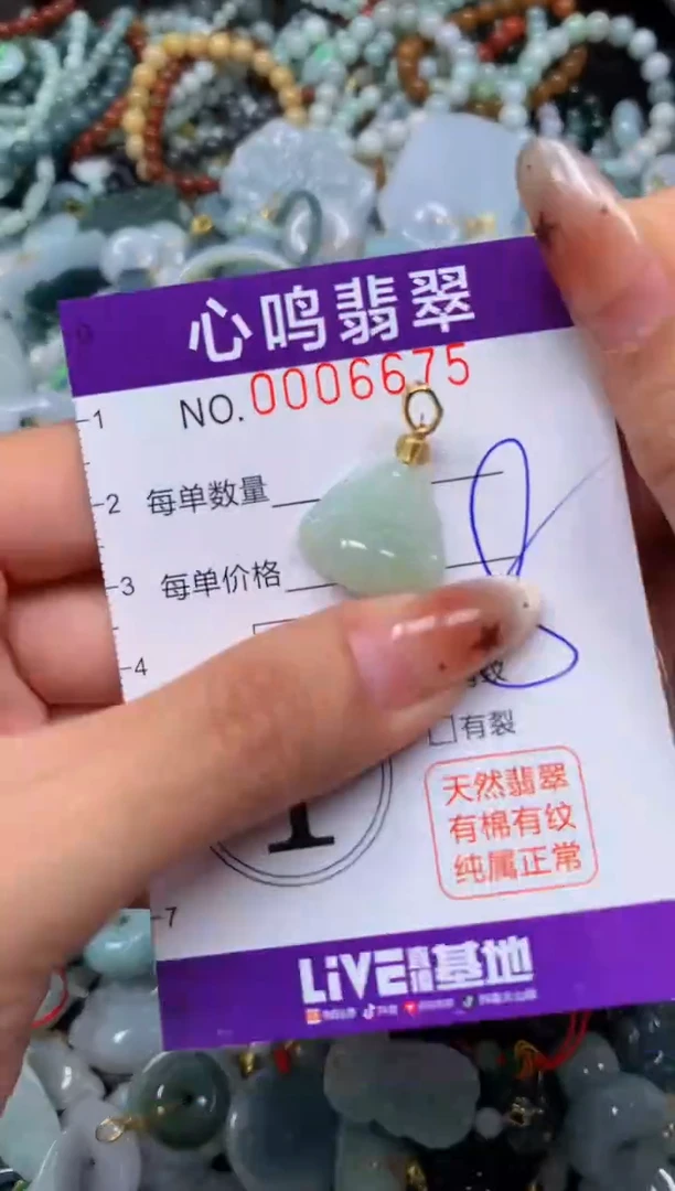 翡翠未镶嵌颈饰闪购006675