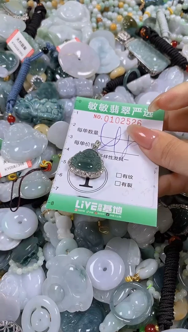 【闪购商品】翡翠颈饰未镶嵌闪购0102526多样性发其一