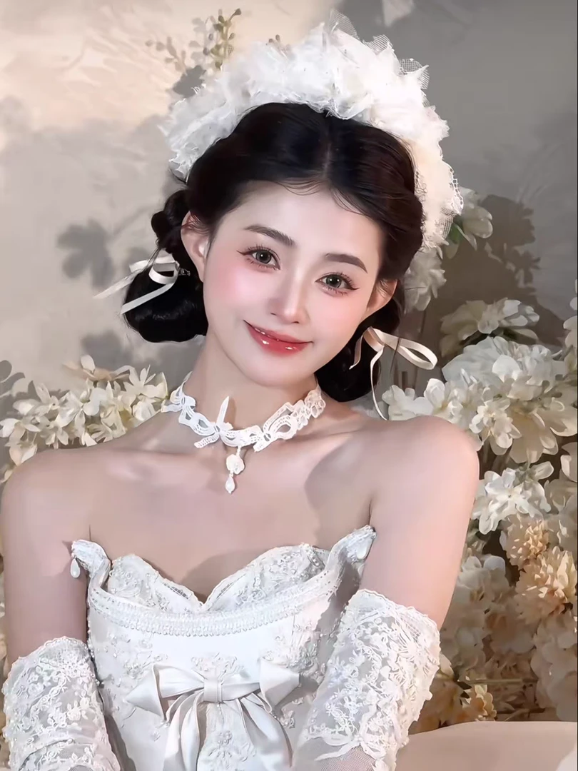 森系皇冠发箍款新娘饰品