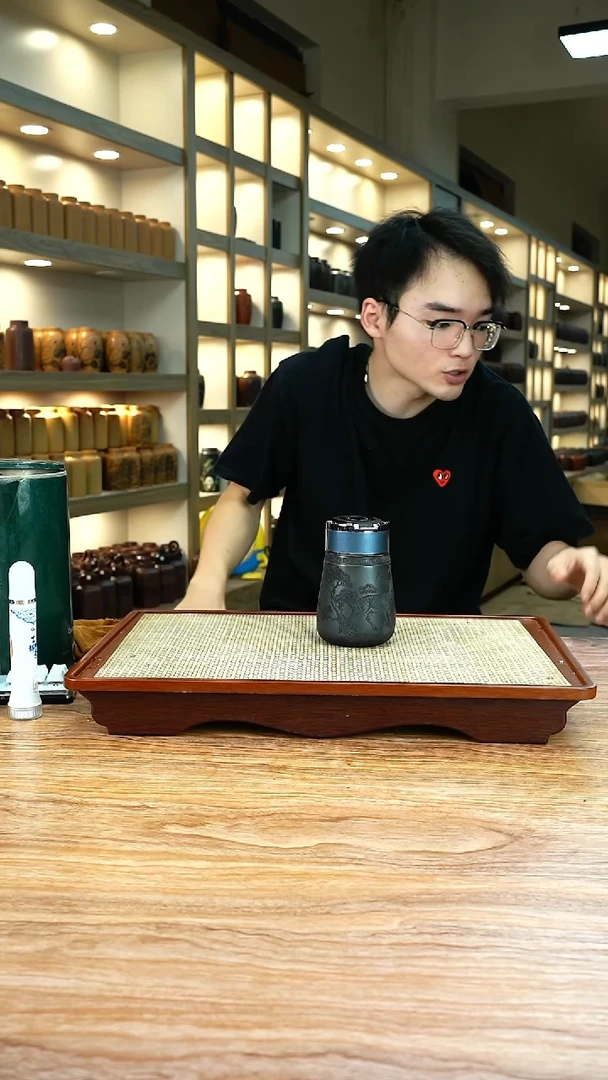 石黄泥料单层墩墩杯小路温控盖