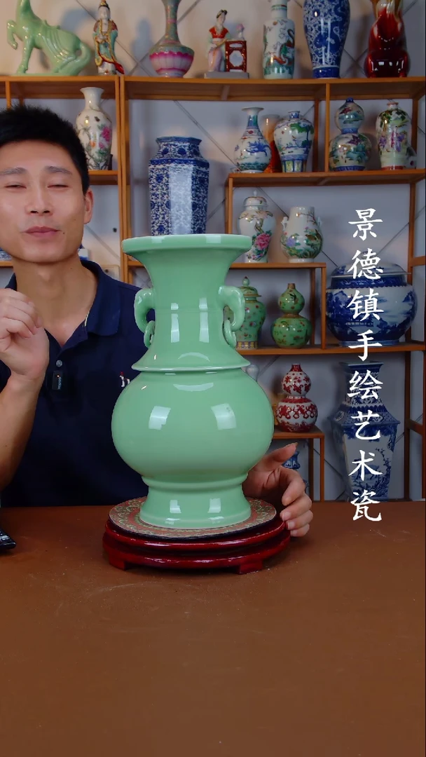 现代景德镇手工手绘陶瓷摆件64