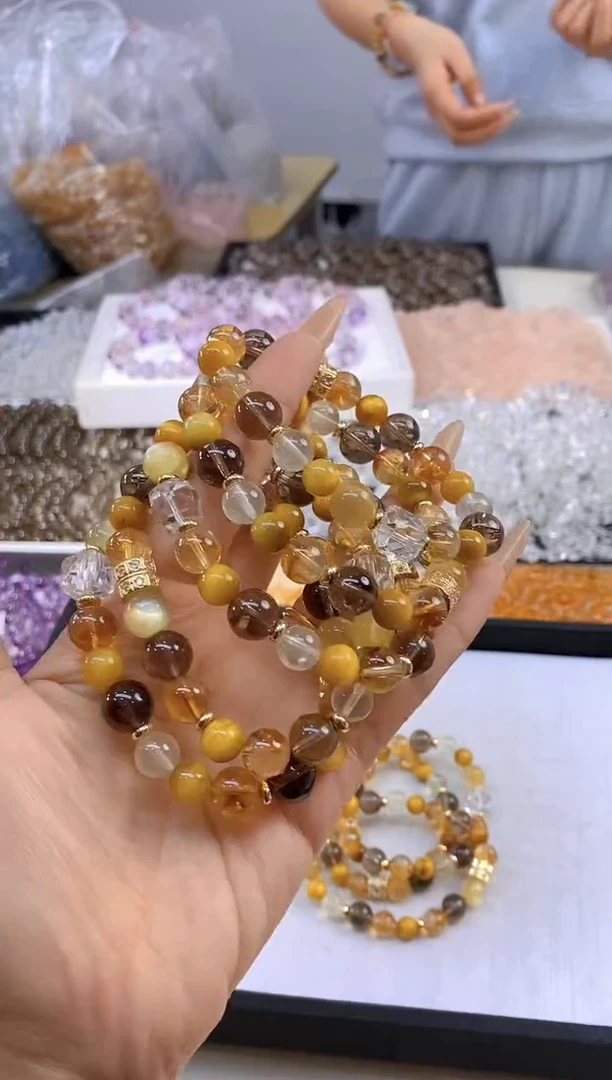 【闪购商品】水晶手串合金077/多样性发其一/卡