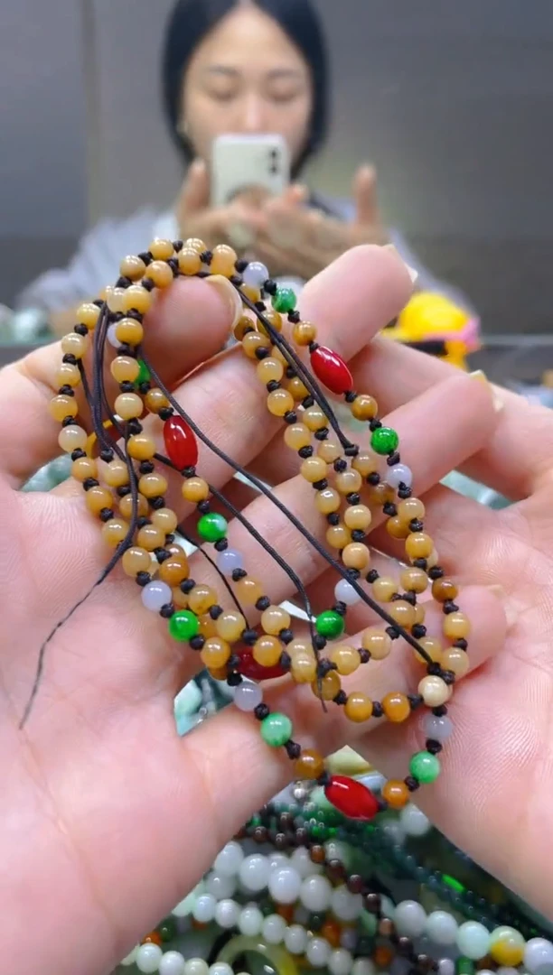 翡翠未镶嵌颈饰3MM/K/翡翠A货一图一物