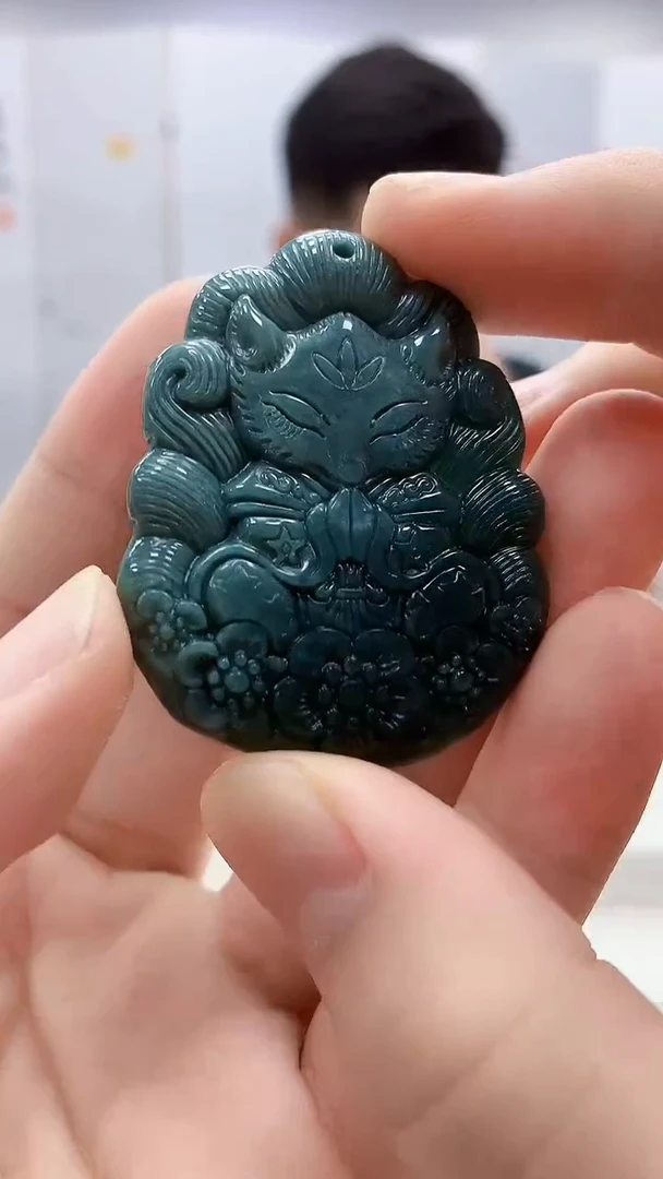 翡翠未镶嵌颈饰4917bb-jj挂件1