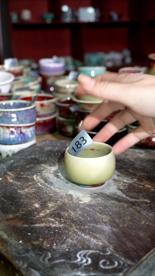 摆件精品窑变钧瓷茶器