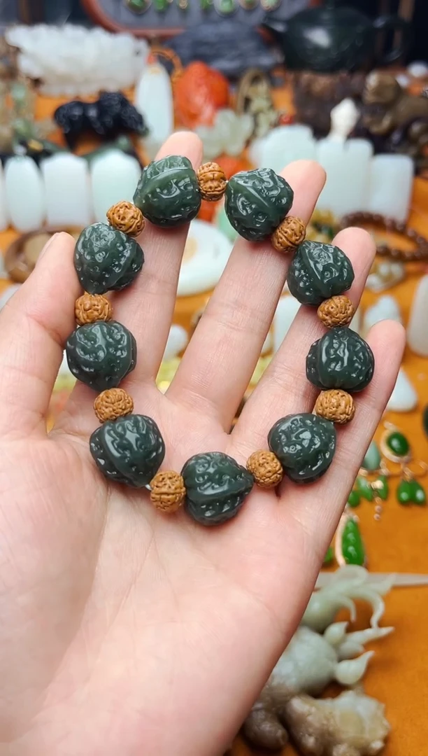 【闪购商品】和田玉手串未镶嵌核桃