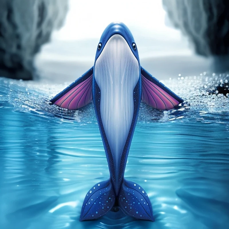 【鲸鱼风筝】风筝微风易飞卡通高档鲸鱼风筝蓝鲸风筝成人儿童新款