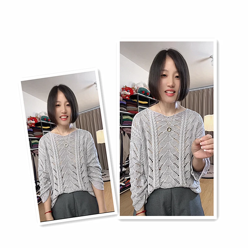 淼妈原创  云水禅心 风纱系列 莫代尔棉  手工编织 长袖 一团50克