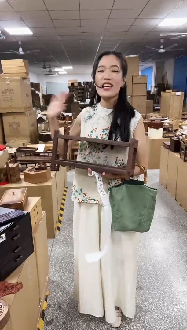 北美黑胡桃两层置物架