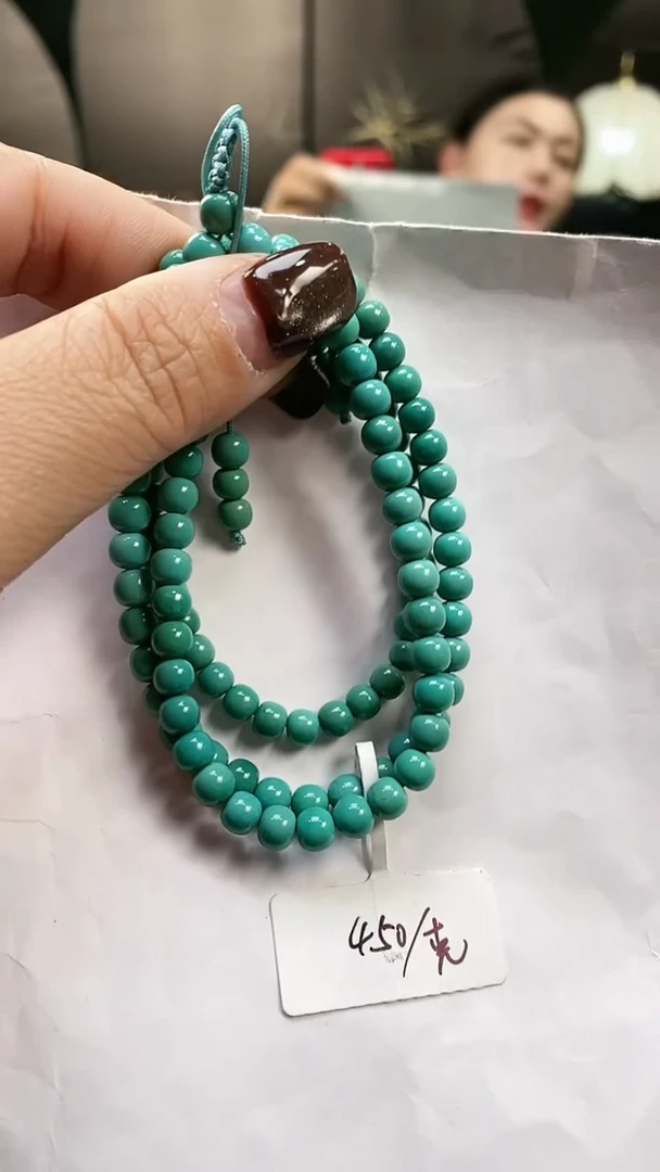 未镶嵌绿松石项链1